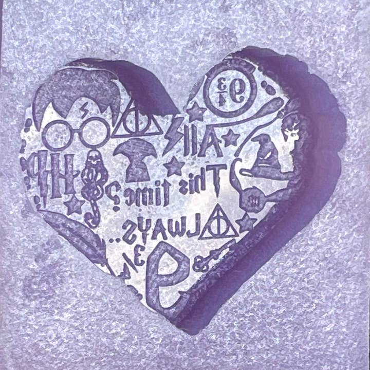 Handmade Wizard Heart Silicone Mould For Wax Melts Resin and for wholesale by Devine Silicone Moulds