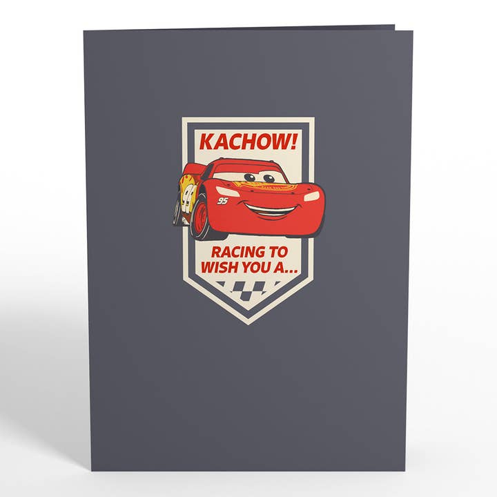 Lovepop Cards - Wholesale Everyday Greeting Card - Disney and Pixar Cars Lightning McQueen Kachow! 5''x7''6