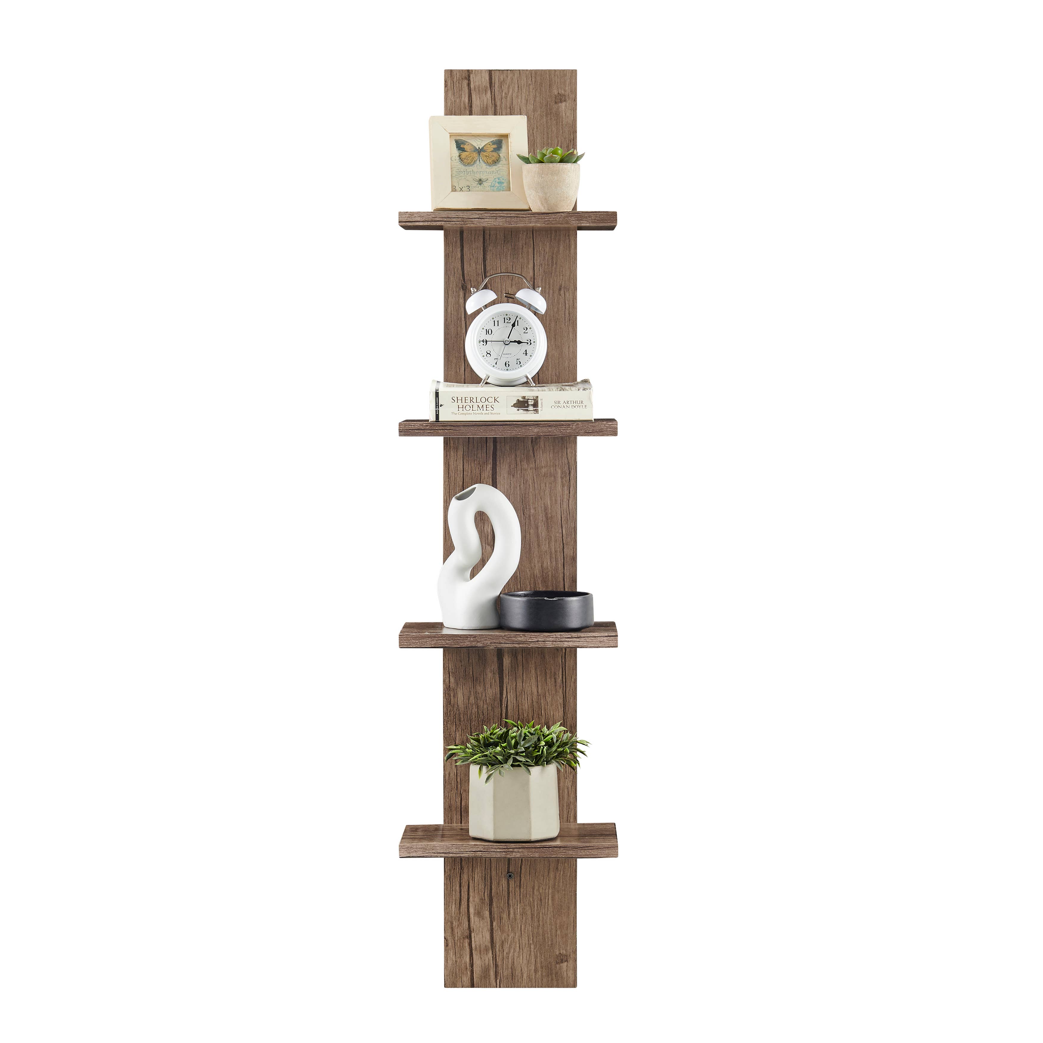 Danya B - Wholesale Wall Mounted Shelf - Arica Utility Column 4-Tier Spine Wall Shelves4