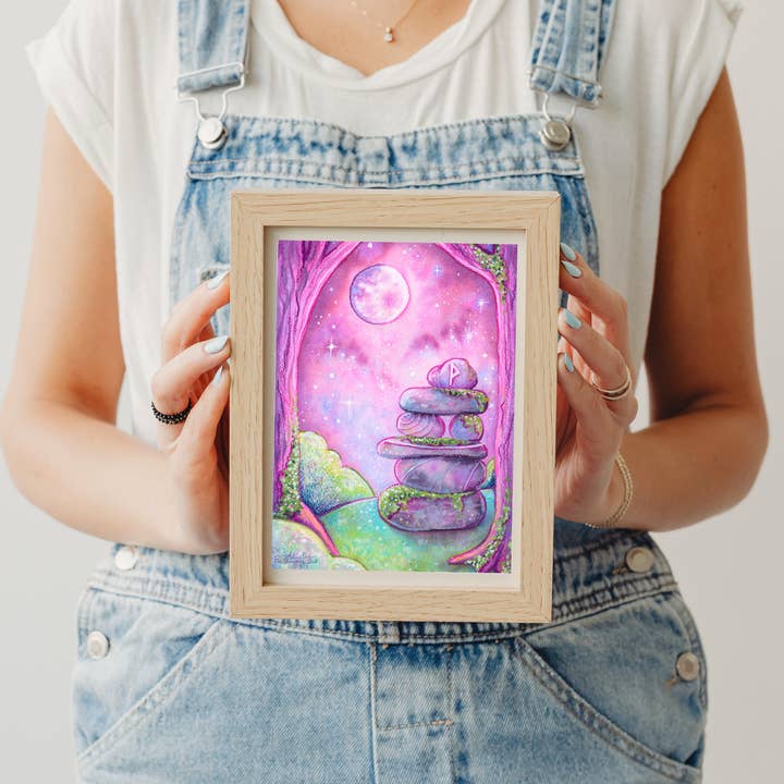 The Swimming Owl - Wholesale Art Print - Rock Stack Fine Art Print