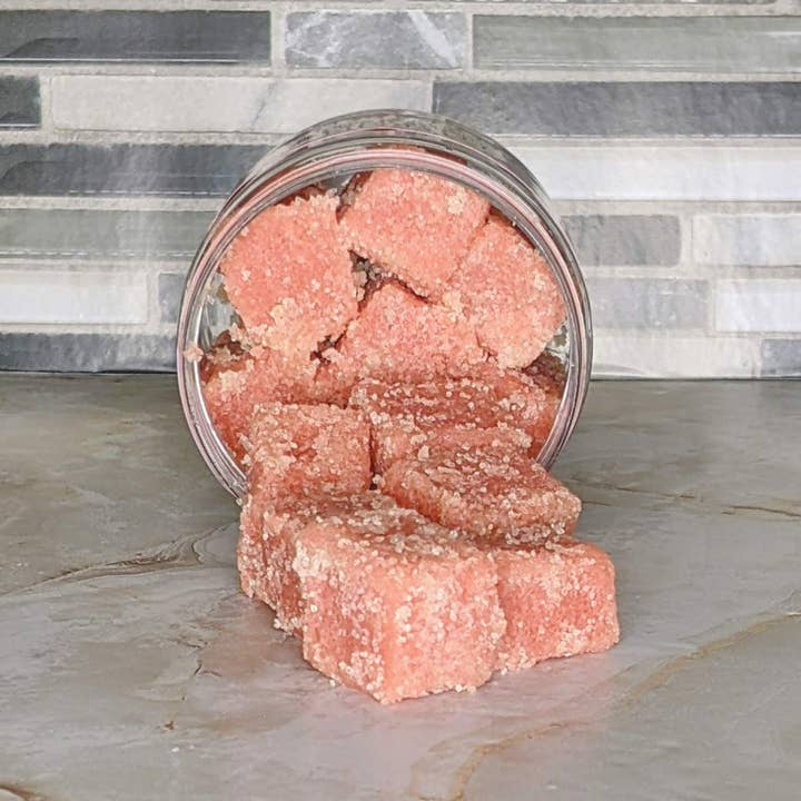 Toliver's Handmade - Wholesale Body Scrub/Exfoliant - Foaming Sugar Scrub Cubes - 6 oz - Wholesale or White Label