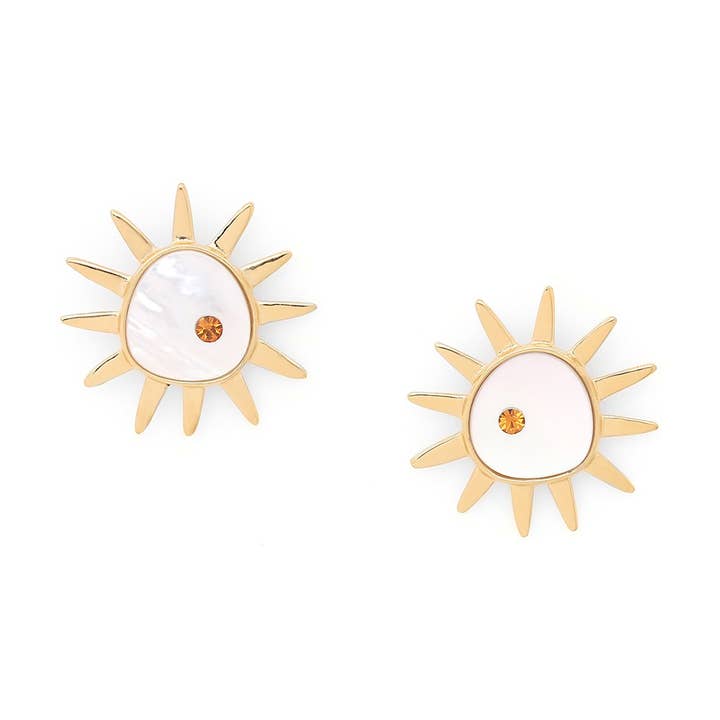 NORA brincos de botão sol modelo grande por atacado de Franck Herval