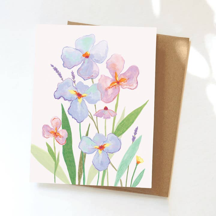Aquarel Iris-kaart voor wholesale door Elana Gabrielle