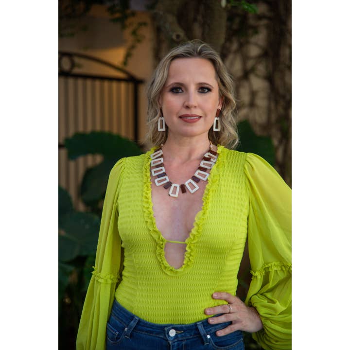 Organic Tagua Jewelry - Wholesale Dangle Earrings - Danielle Earrings5