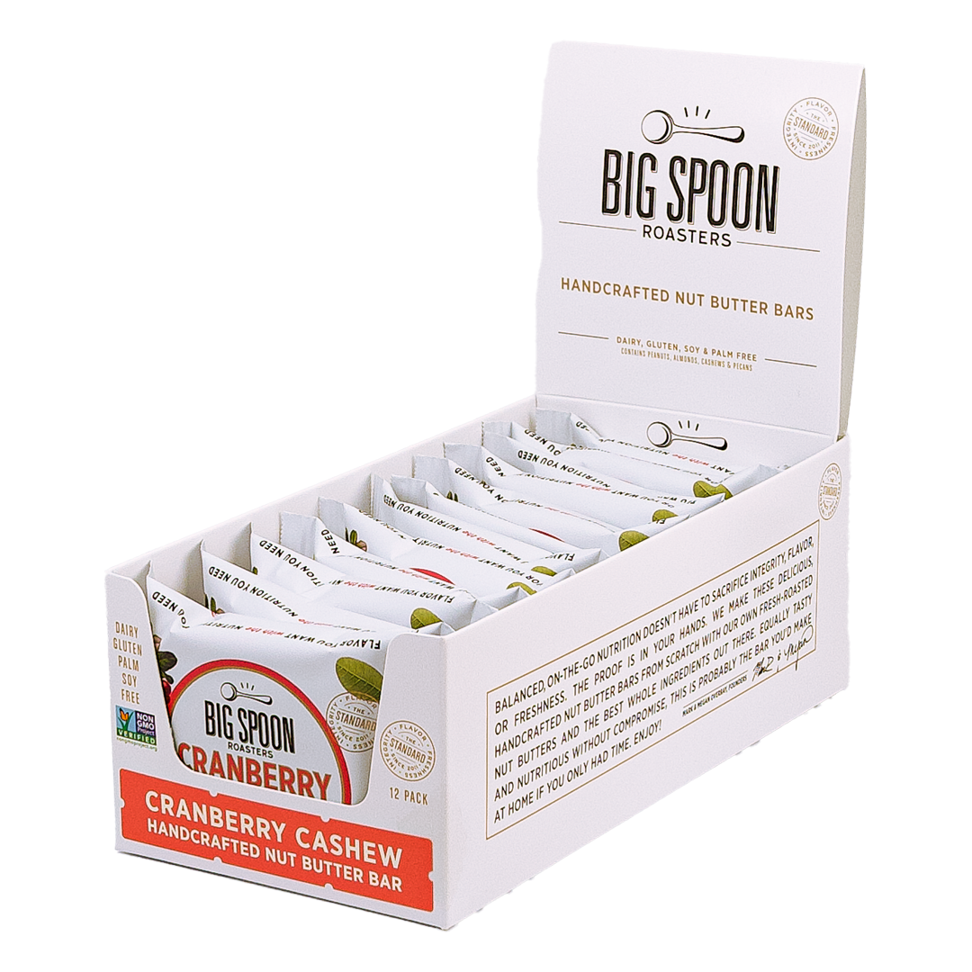 Big Spoon Roasters - Wholesale Snack Bar - Cranberry Cashew Peanut Butter Bar1