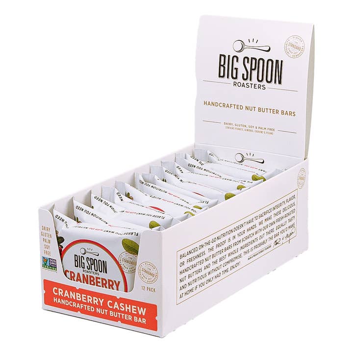 Big Spoon Roasters - Wholesale Snack bar - Cranberry Cashew Peanut Butter Bar1