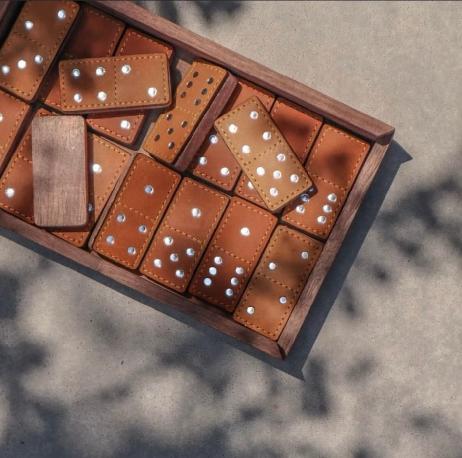 Blooh - Wholesale Dominoes - Handcrafted Leather Domino Set16