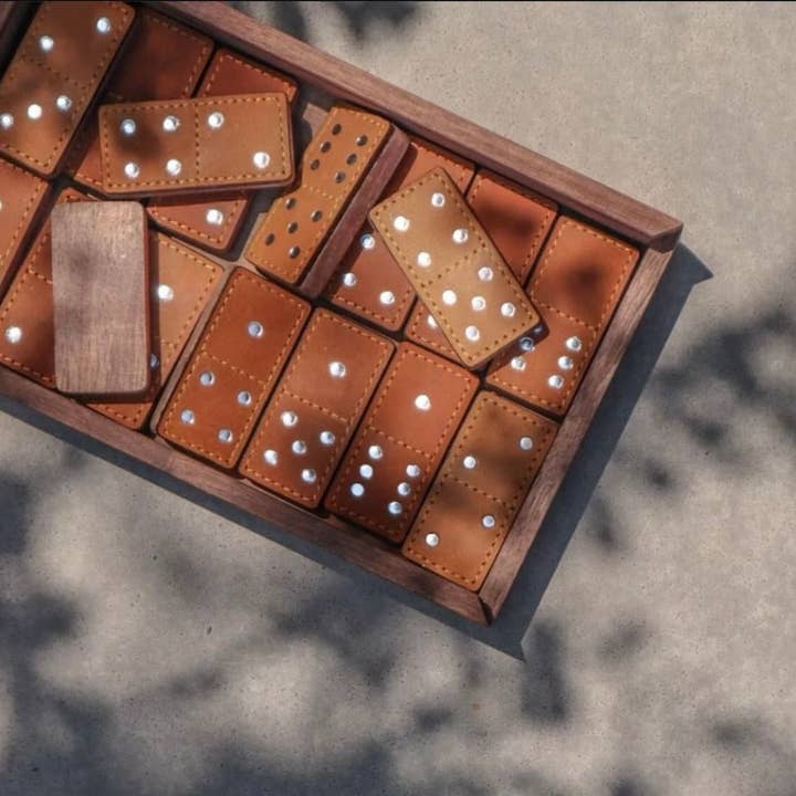 Blooh - Wholesale Dominoes - Handcrafted Leather Domino Set16