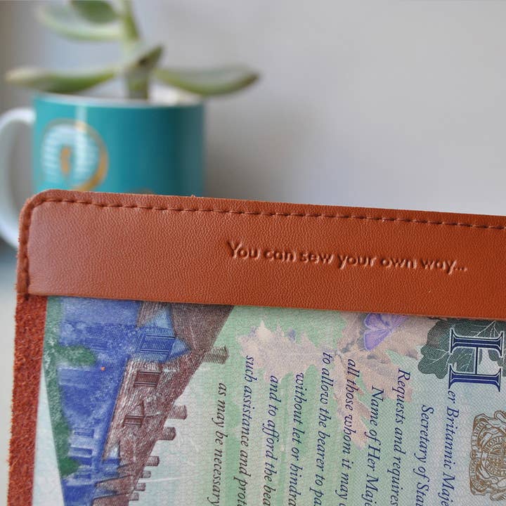 Chasing Threads - Wholesale Passport Case - Unisex - Stitch Where You've Been Passport Cover Kit - Brown Leather