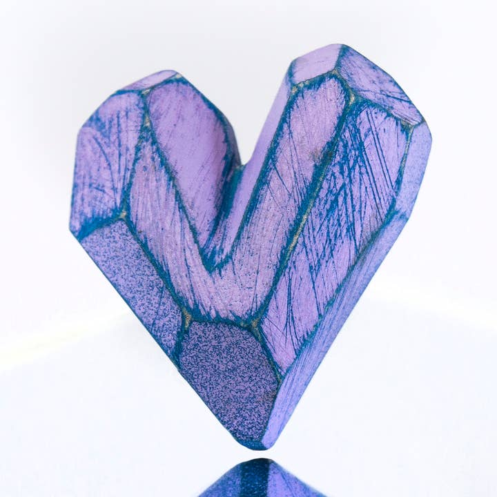 The Wood Heart Brooch for wholesale by Eva Burton Maker