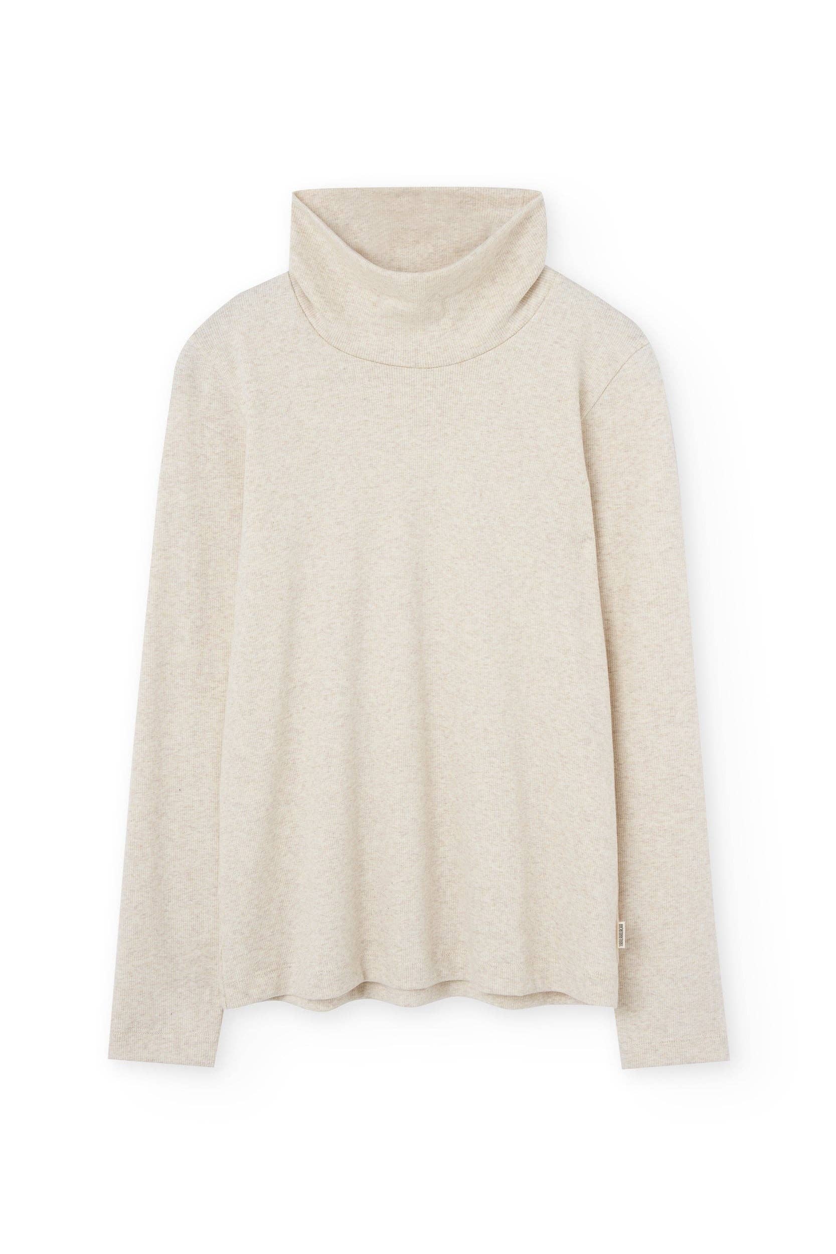 White Top orgánico de cuello alto acanalado en blanco for wholesale on Faire3