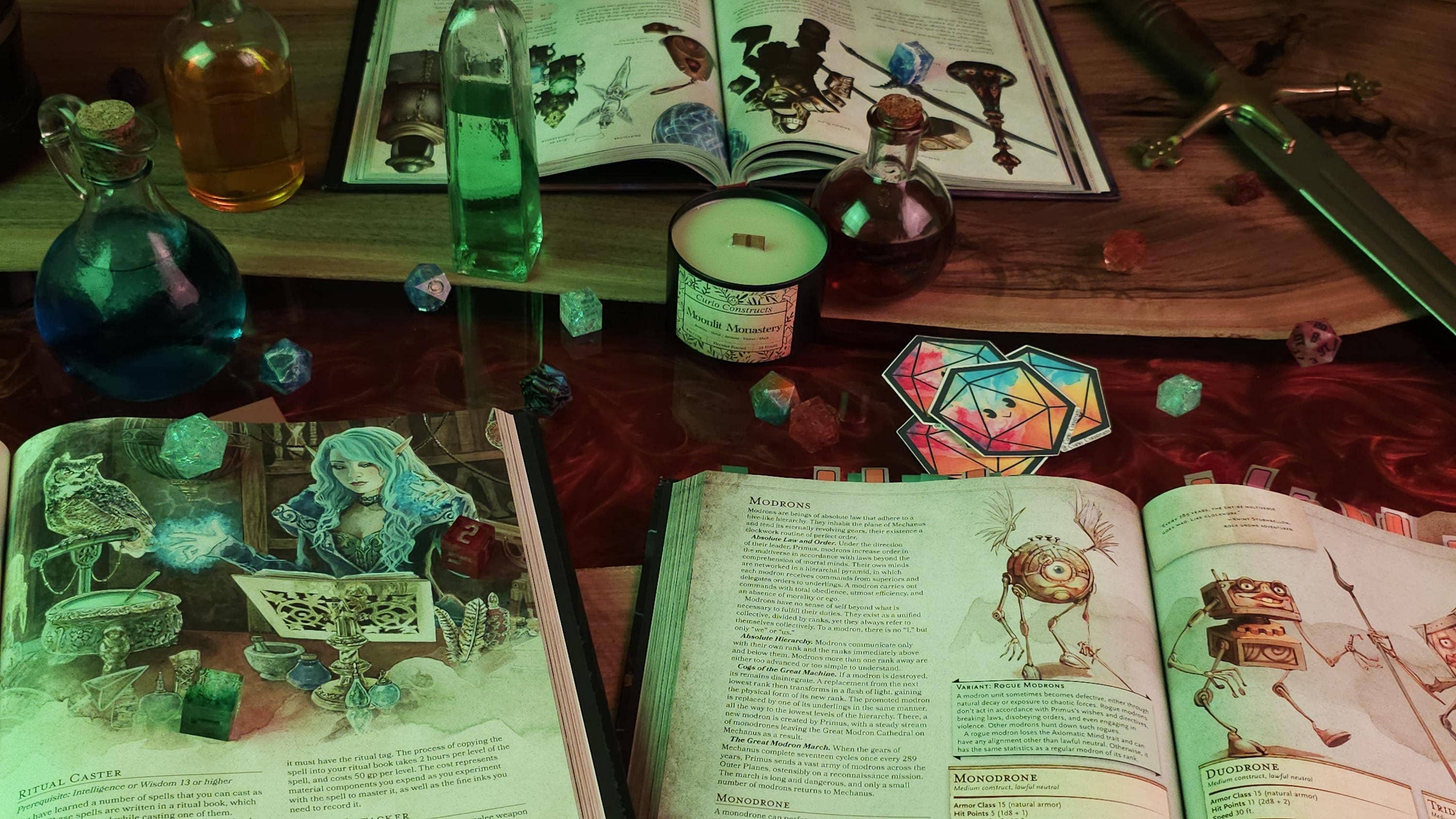 Curio Constructs - Wholesale Jar/Filled Candle - Moonlit Monastery | Fantasy Soy Wax Wood Wick Candle3