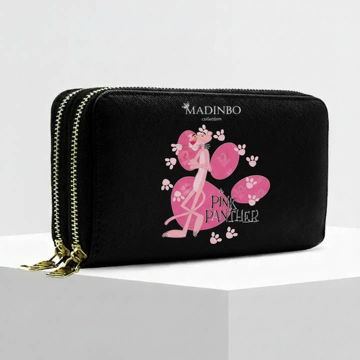 ANGY DOUBLE WALLET BY MADINBO - WALLET - PINK PANTHER for wholesale by MADINBO
