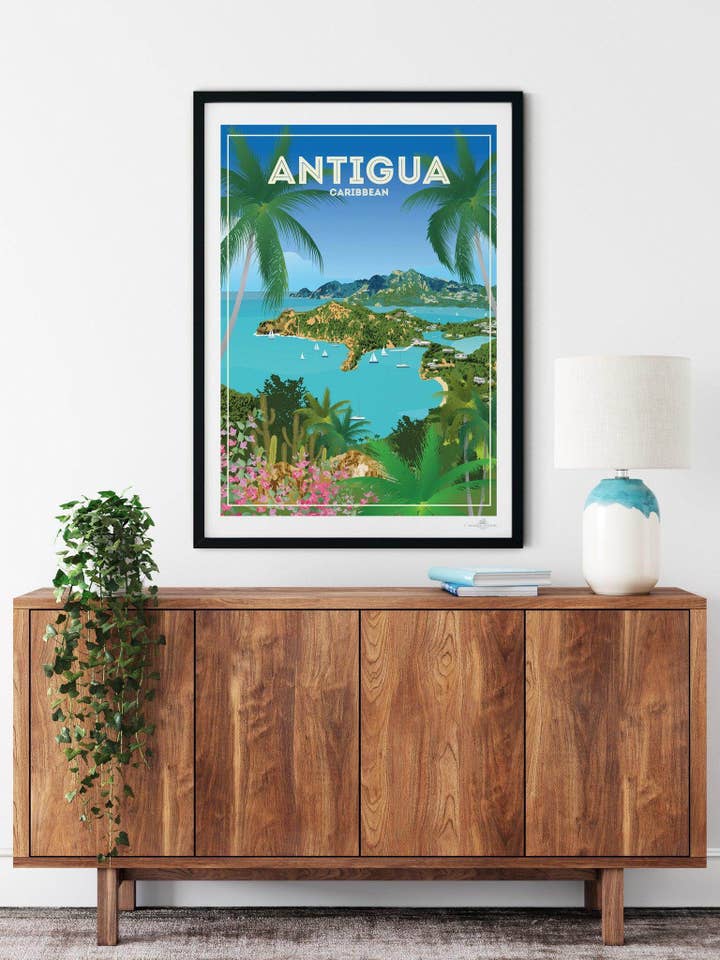 Antigua Caribbean Poster Print for wholesale by Paradise Posters