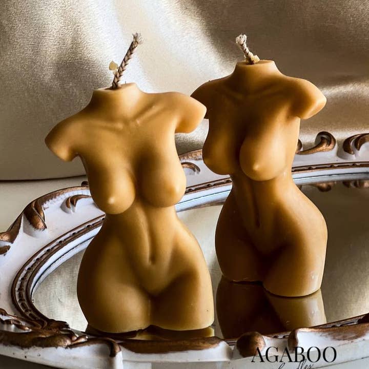 Female Body Shape Candle 4x2in - Bodies for wholesale by Agaboo Candle