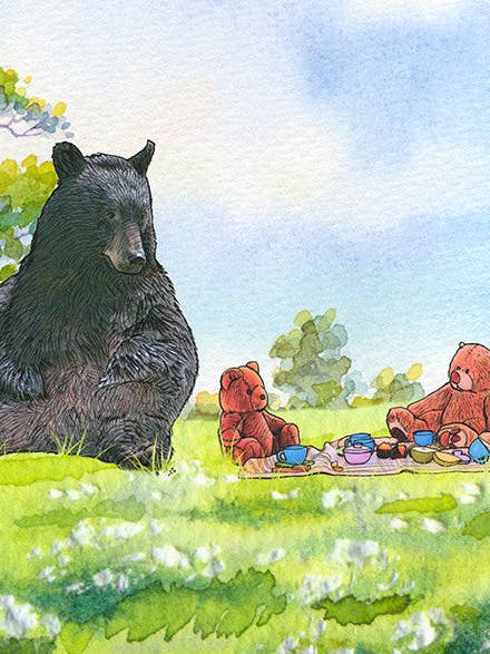 Teddybjørnens skovtur #65 for engroshandel hos Shawn Braley Illustration