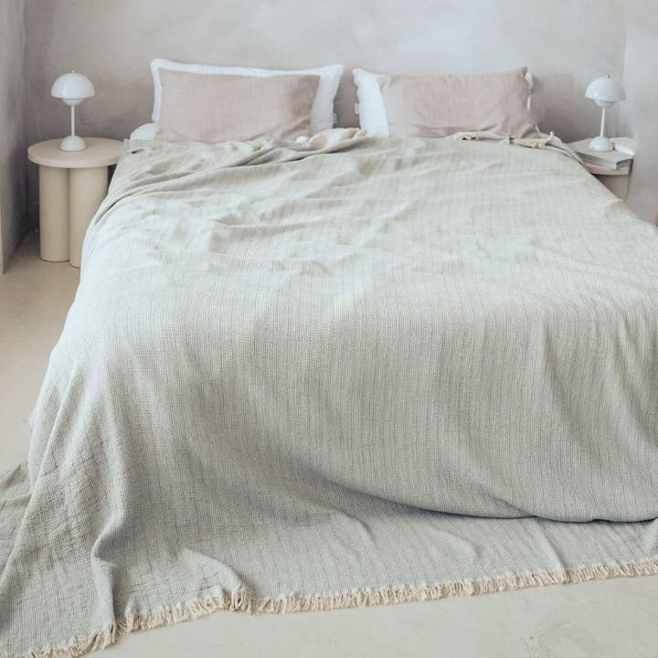 Colcha | Cobre-leito com piqué de waffle de algodão por atacado de VAYVA