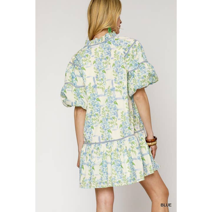 STYLE USA - Wholesale Dress - Women's - Floral Print Mini Dress