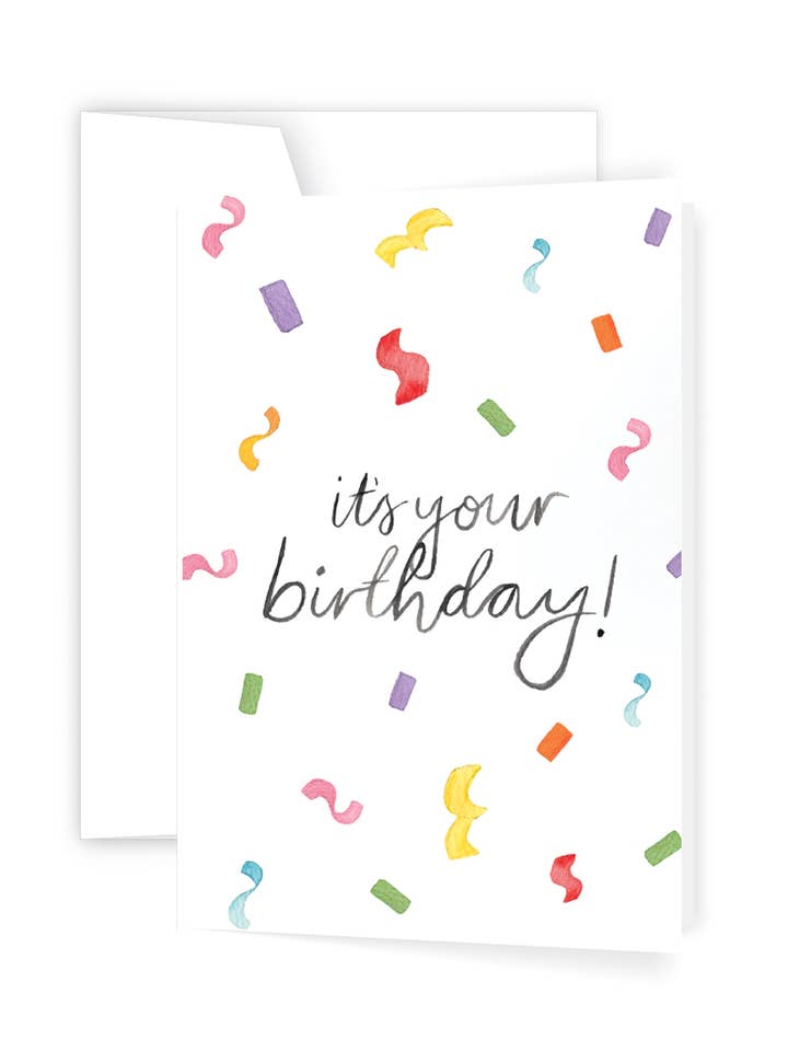 Födelsedag Confetti gratulationskort för wholesale av Ellen Walsh Designs