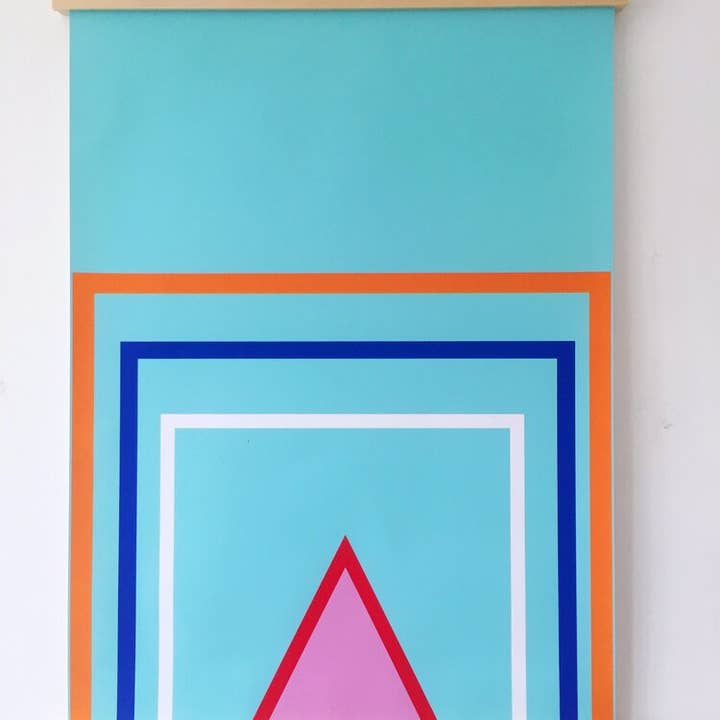 SQUARE GEOMETRIC PRINT for wholesale by fracas studios.