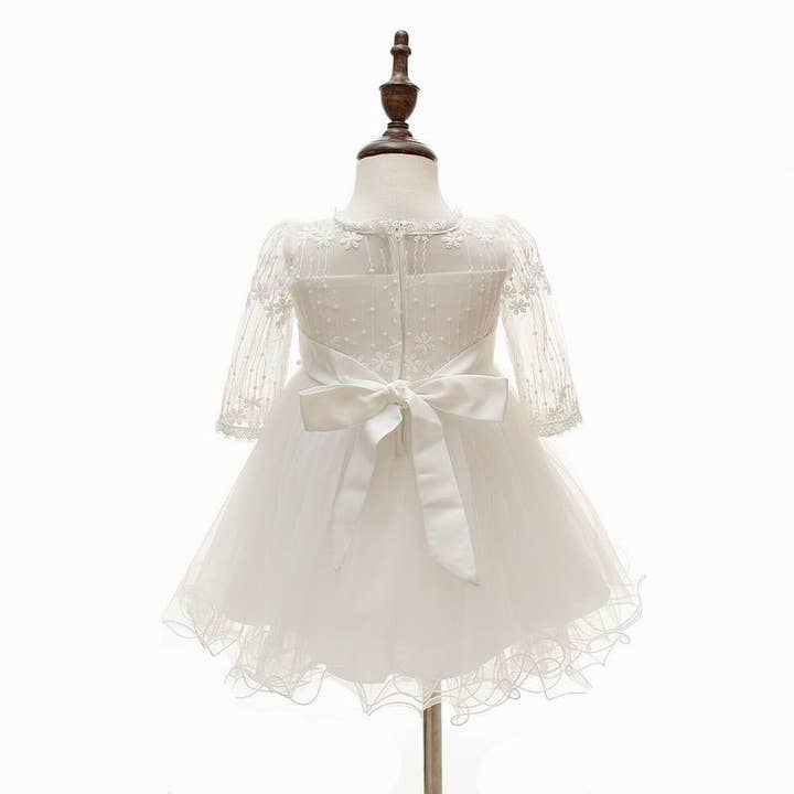 Nicolette's Couture - Vendita all'ingrosso Vestito - Bambini - Abito Sarah con ricamo floreale e scollo a V5