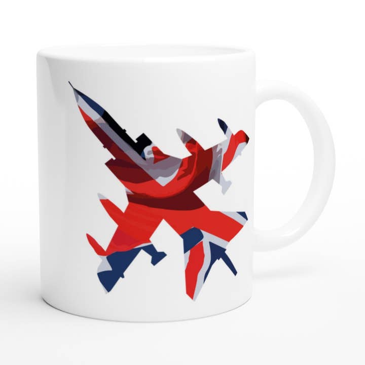 Tornado GR4 Union Flag Mug for wholesale by Gillian Jones Designs