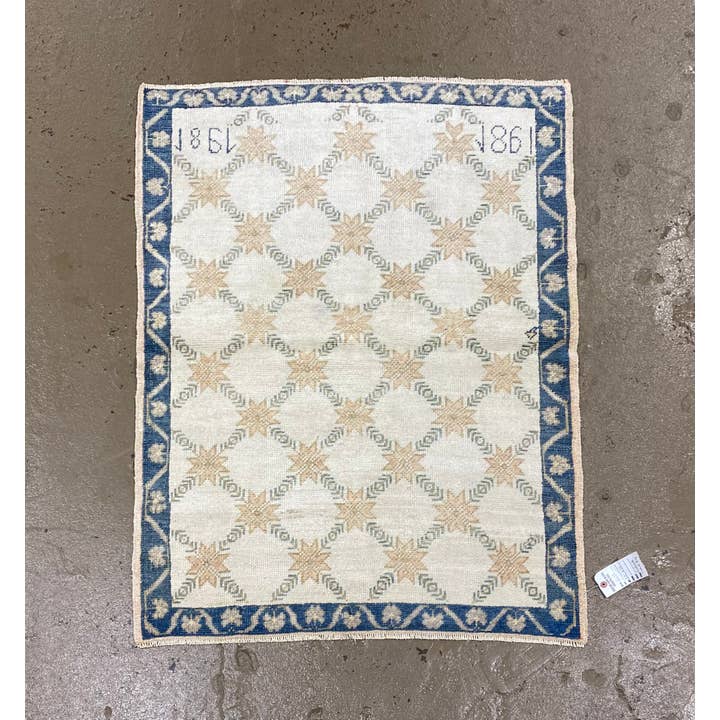 Vintage Turkish area rug | 3 x 3.11 for wholesale by Vintage Loomz