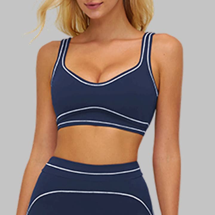 Contrasting bra with removable bra pads for wholesale by WONDERXFANS