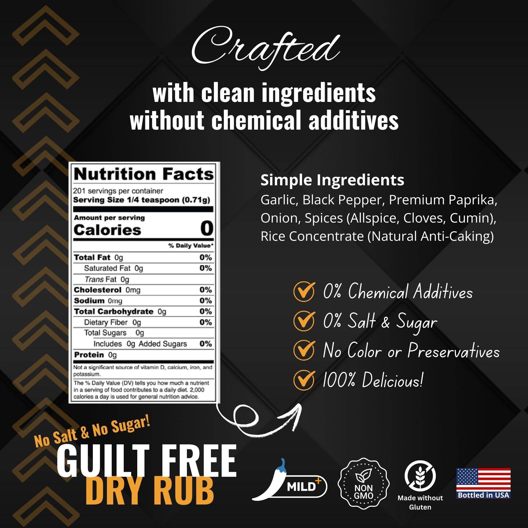 Shake to Elevate – wholesale Dried spice mix – Shake to Elevate - Guilt Free (No Salt & No Sugar) No Salt BBQ Dry Rub1