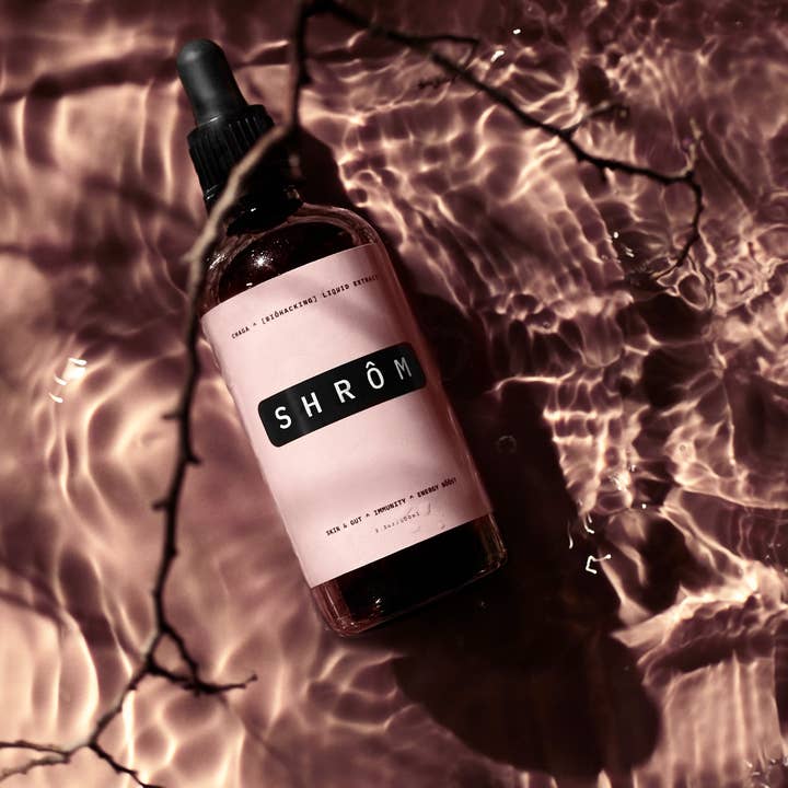 Extrait biologique de Chaga 8:1 (0 % Alc) - 100 ml pour la vente par SHRÔM