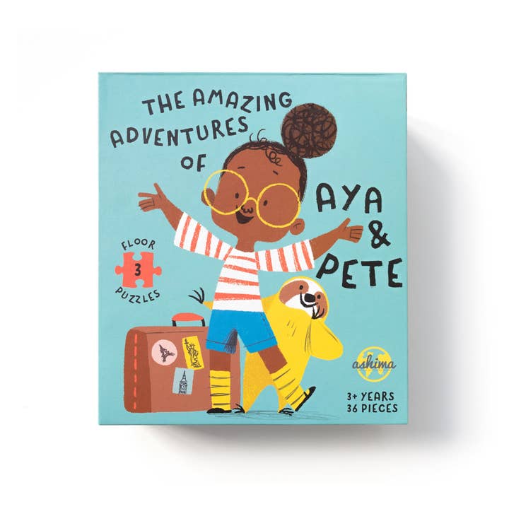 Aya & Pete - Wholesale Puzzle - Kids - Aya & Pete 3-City Jigsaw Puzzles2