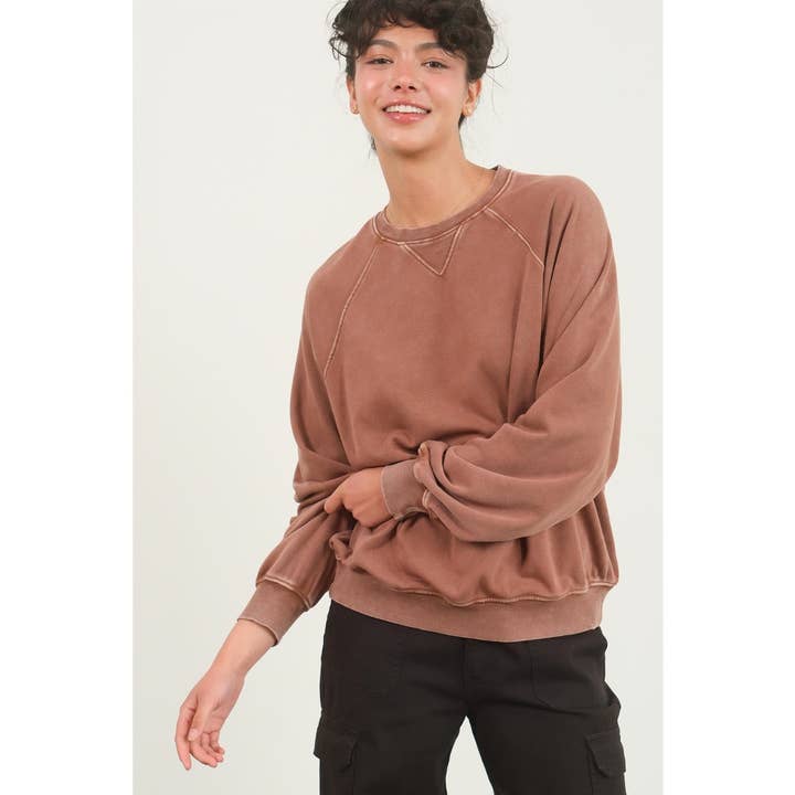 HYFVE - Wholesale Sweatshirt - Women's - DZ24E446-Long Sleeve Sweatshirt