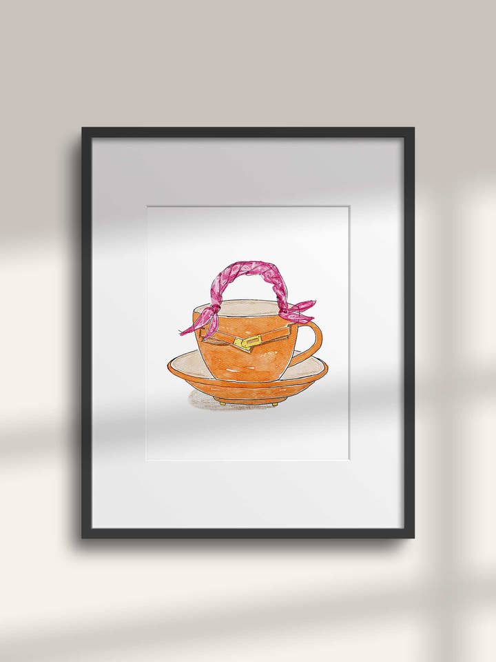 No.2 Cappuccino Art Print for wholesale by My Ohh My Studio