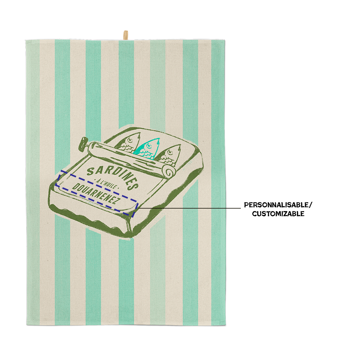 Coast and Valley - Wholesale Tea Towel - Sardine cotton tea towel3