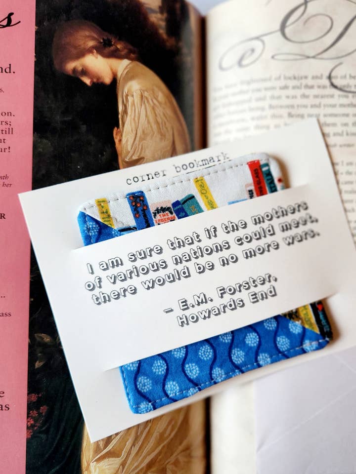 Ecklesezeichen — Muttertag — Stoff-Lesezeichen mit Zitat für den Großhandel von Bamboo Hill