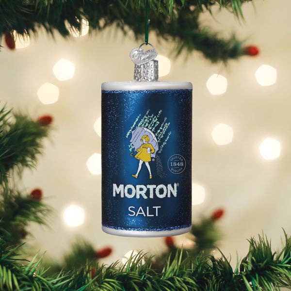 Morton Salt Canister Ornament for wholesale by Old World Christmas