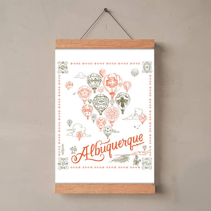Albuquerque Print for wholesale by Nicky Ovitt Gifts & Goods