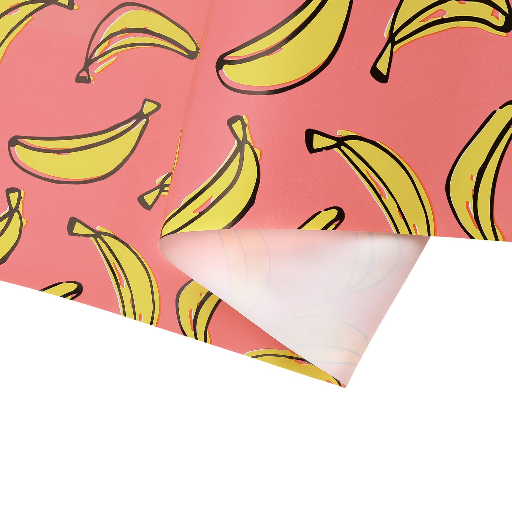 LA Ribbons Wholesale – wholesale Omslagspapper på rulle – 30" x 10' Presentpapper | Banan Rosa/Gul4