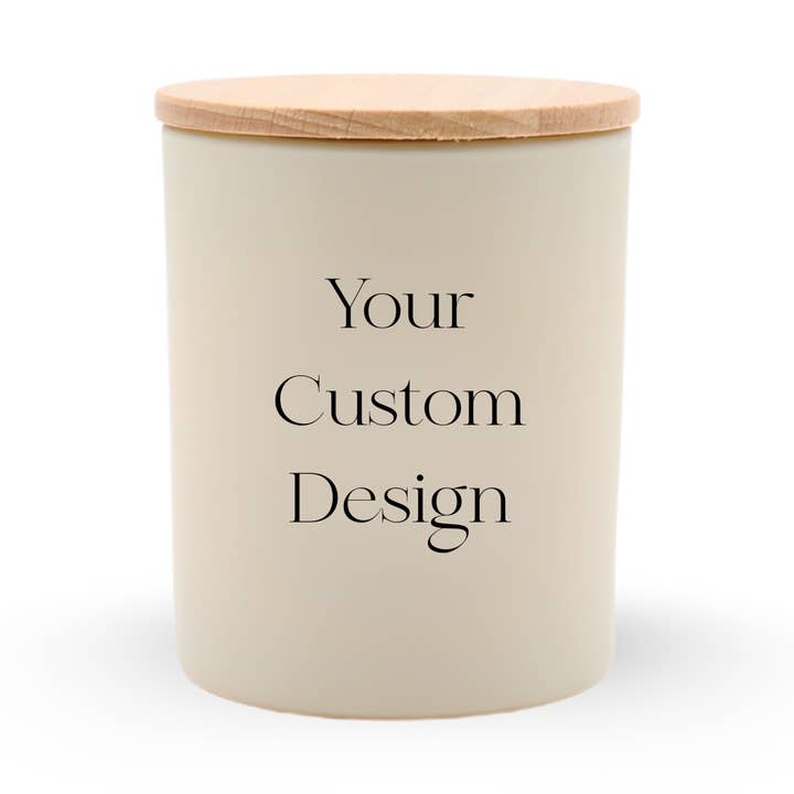 Bougie de voyage à étiquette privée, verre mat luxueux, imprimé pour la vente par ROAM Homegrown