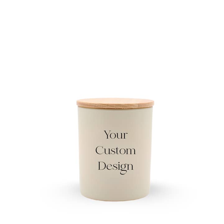 Private Label Travel Candle, Luxe Matte Glass, Printed for wholesale by ROAM Homegrown