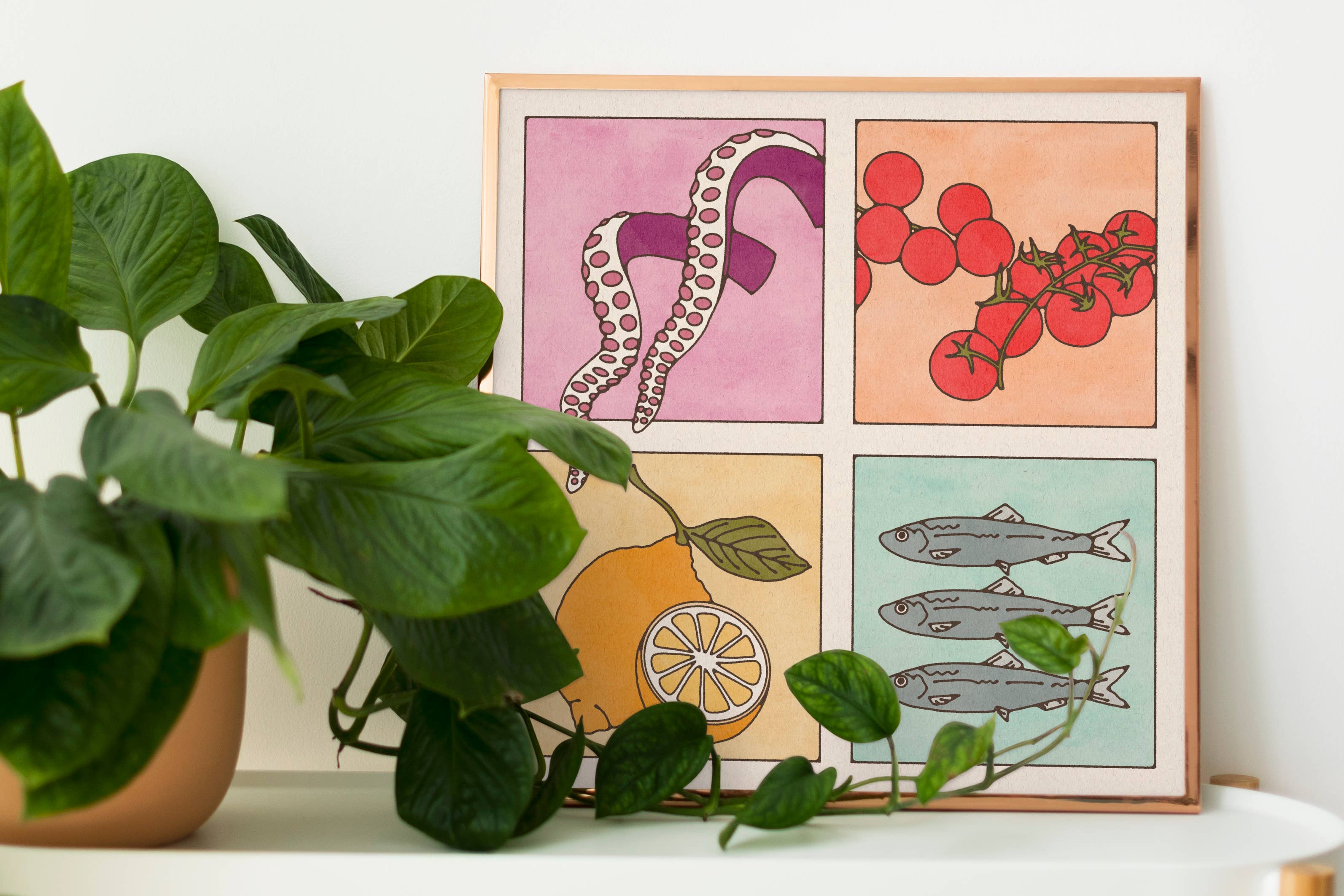 Brooke Finally - Wholesale Art Print - 8x8 Mediterranean Print2