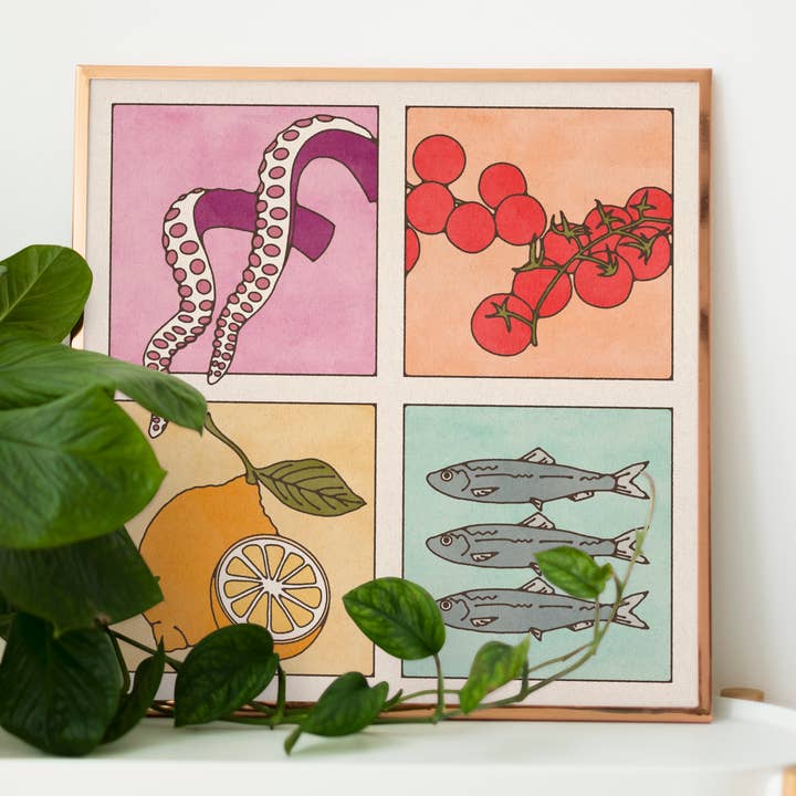 Brooke Finally - Wholesale Art Print - 8x8 Mediterranean Print2