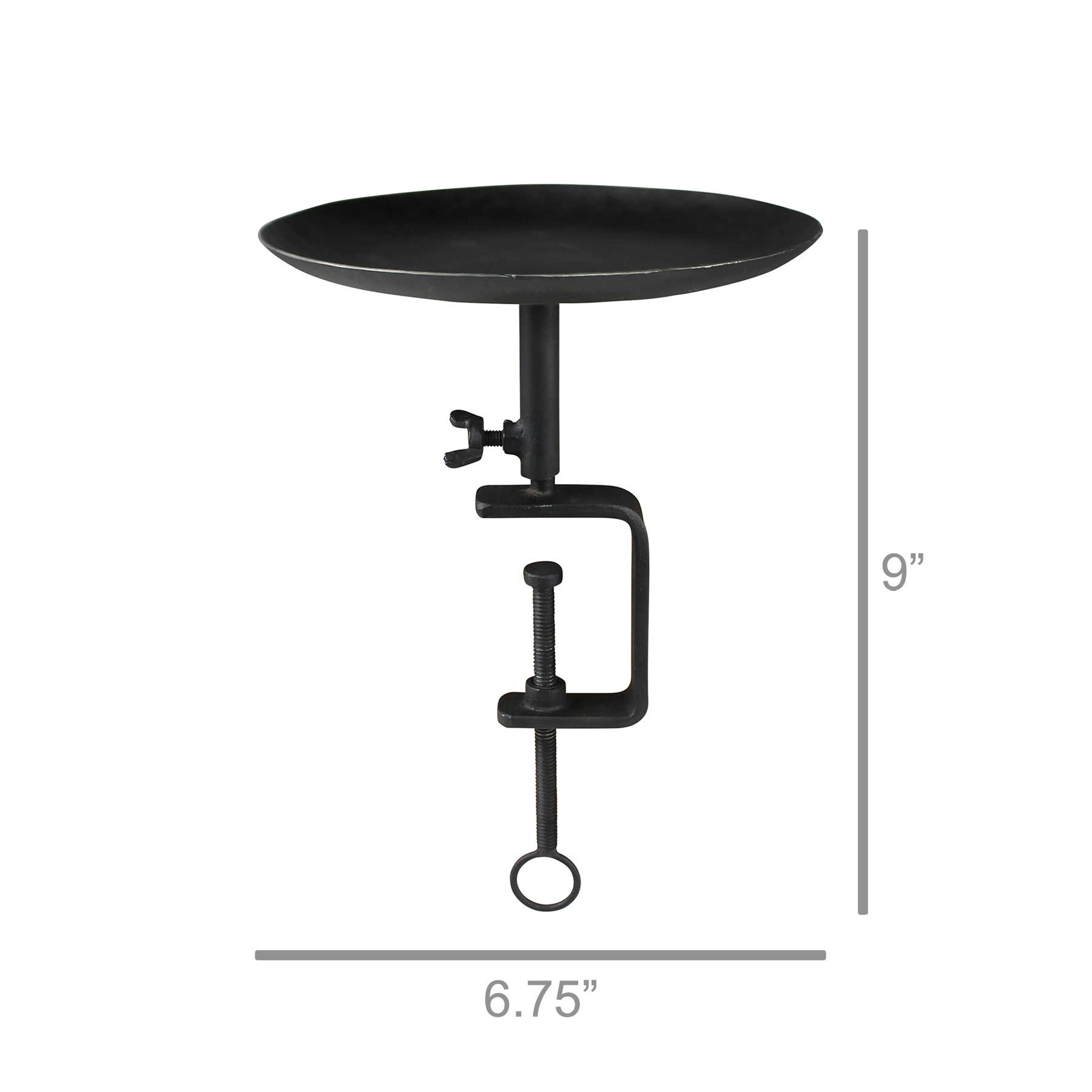HomArt - Vendita all'ingrosso Vassoi decorativi - Vassoio in ferro con morsetto a vite, estendibile fino a 30 cm1