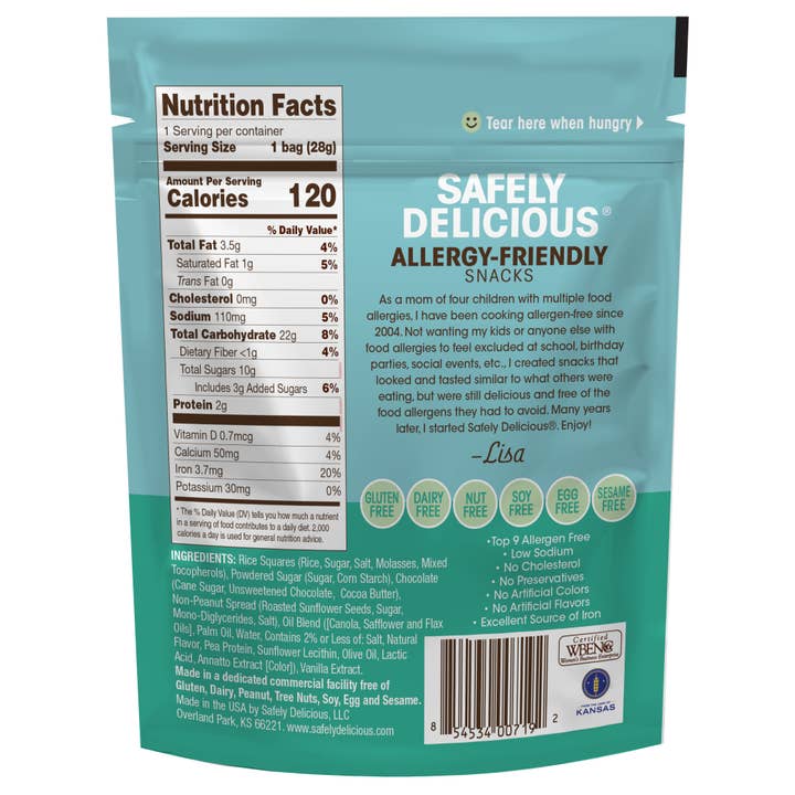 Safely Delicious, LLC - Wholesale Snack Bar - Classic Bites 1 oz - Allergen Free, Gluten Free, Vegan
