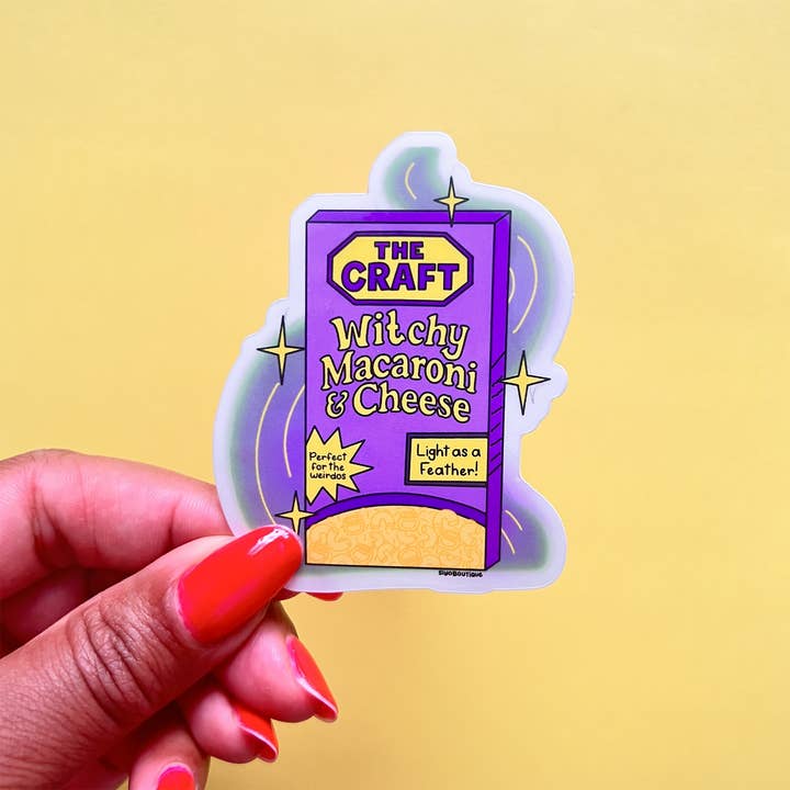 The Craft Mac & Cheese Clear Vinyl Sticker and other Purchase Wholesale macs crafts. Free Returns & Net 60 Terms on Faire trending on Faire.