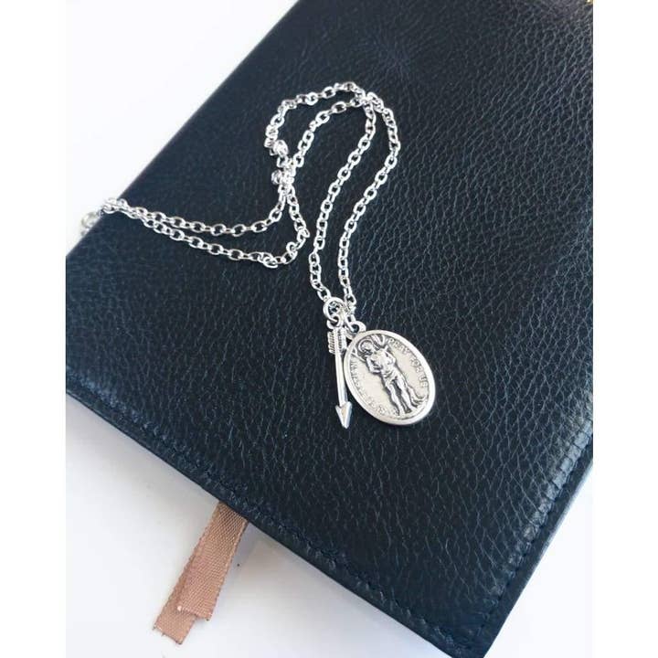 Sagely Sparrow - Wholesale Pendant/Charm Necklace - St Sebastian Necklace
