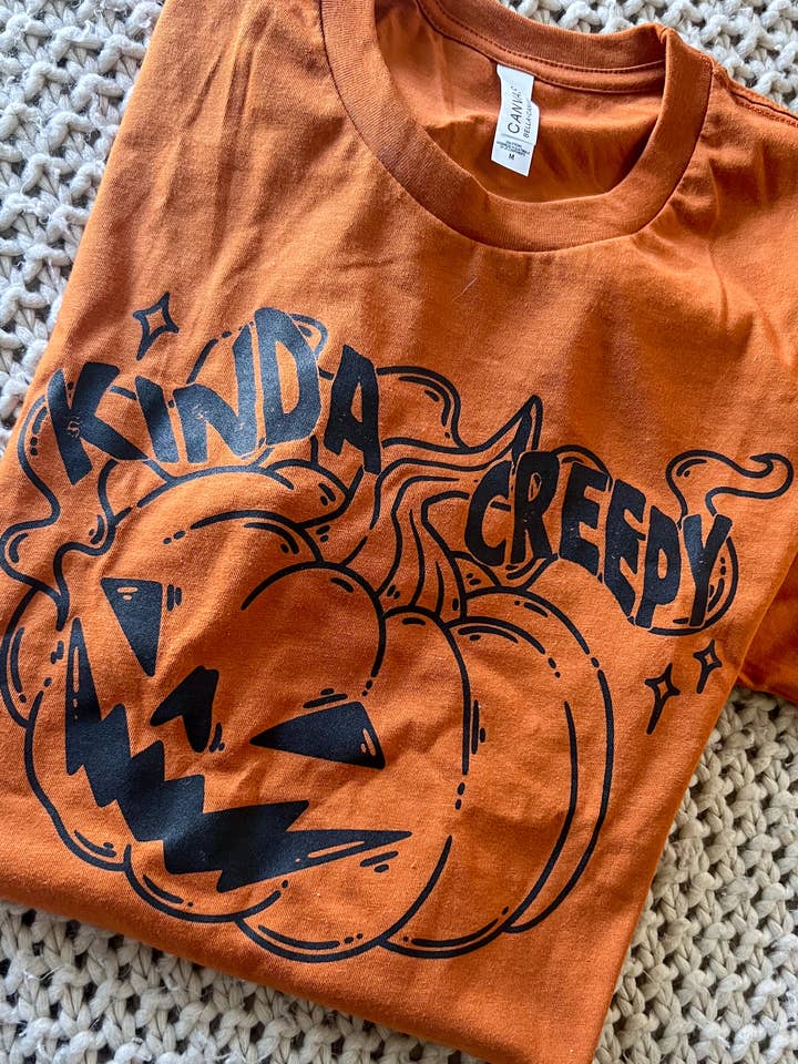 Kinda Creepy Tshirt for wholesale by 9 Priscilla Way