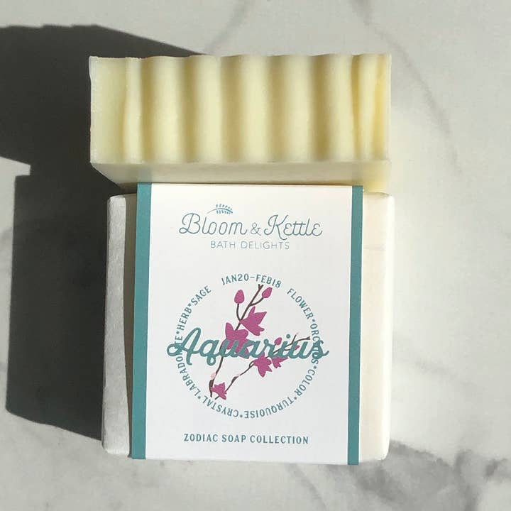 Zodiac Soap - Aquarius for wholesale by Bloom and Kettle