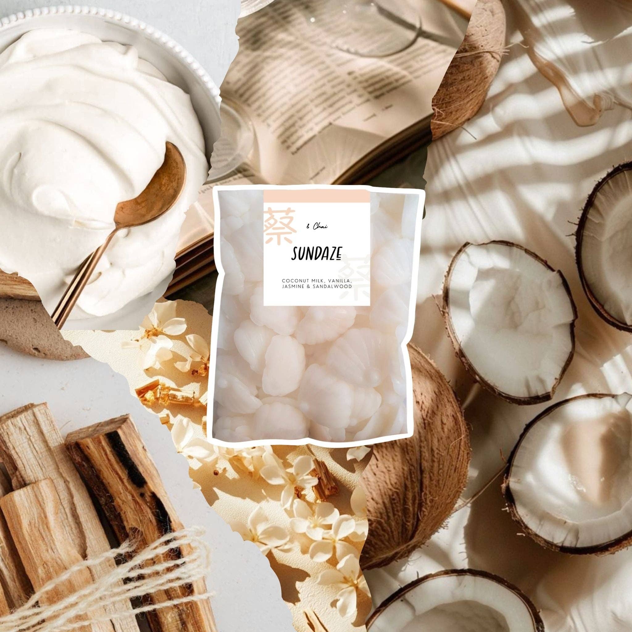 & Chai – wholesale Wax melt – Sundaze Soy Melts | Creamy Coconut & Sandalwood Scent1