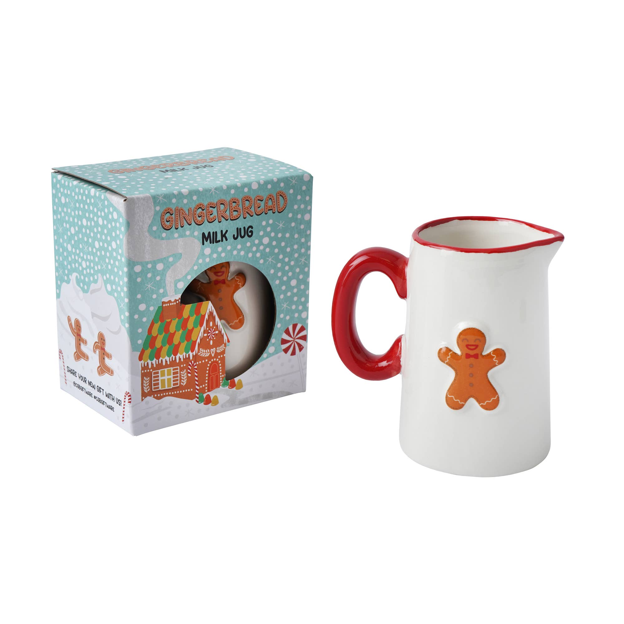 CGB Giftware - Wholesale Jug - Christmas Gingerbread Man Milk Jug4